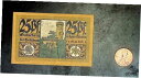 【極美品/品質保証書付】 アンティークコイン 硬貨 1921 Germany MUNDEN CREDIT BANK 25 Phennig Banknote / ...