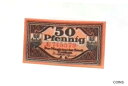 【極美品/品質保証書付】 アンティークコイン 硬貨 1921 Germany COTTBUS 50 Phennig Banknote / Notgeld [送料...