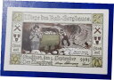 【極美品/品質保証書付】 アンティークコイン 硬貨 STASSFURT NOTGELD 25 PFENNIG 1921 EMERGENCY MONEY GERM...