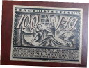 【極美品/品質保証書付】 アンティークコイン 硬貨 OSTERFELD NOTGELD 100 PFENNIG 1921 EMERGENCY MONEY GER...