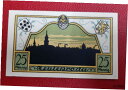 【極美品/品質保証書付】 アンティークコイン 硬貨 ZEULENRODA NOTGELD 25 PFENNIG 1921 EMERGENCY MONEY GER...