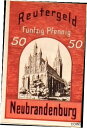 【極美品/品質保証書付】 アンティークコイン 硬貨 1921 Germany NEUBRANDENBURG 50 Pnennig Notgeld / Bankn...