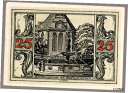 【極美品/品質保証書付】 アンティークコイン 硬貨 #33776 ARNSTADT Germany 1921. Banknote notgeld 25 Pfen...