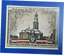 【極美品/品質保証書付】 アンティークコイン 硬貨 HAMBURG NOTGELD 75 PFENNIG 1921 EMERGENCY MONEY GERMAN...