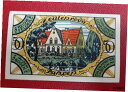 【極美品/品質保証書付】 アンティークコイン 硬貨 ZEULENRODA NOTGELD 50 PFENNIG 1921 EMERGENCY MONEY GER...