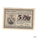  アンティークコイン コイン 金貨 銀貨   Banknote, Germany, Ronneburg Stadt, 5 Pfennig, Batiment, 1921, 1921-05