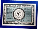 【極美品/品質保証書付】 アンティークコイン 硬貨 GIFHORN NOTGELD 50 PFENNIG 1921 EMERGENCY MONEY GERMAN...