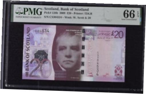 ڶ/ʼݾڽա ƥ Ų Scotland 20 Pounds 2009 P 126 b Gem UNC PMG 66 EPQ [̵] #oof-wr-013414-4008