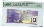 【極美品/品質保証書付】 アンティークコイン コイン 金貨 銀貨 [送料無料] CANADA 2001 10 DOLLARS BC-63bA-i PMG 66 EPQ Prefix BEI