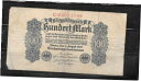【極美品/品質保証書付】 アンティークコイン 硬貨 GERMANY #75 1922 good USED 100 MARK OLD BANKNOTE PAPER...