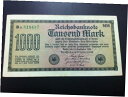 【極美品/品質保証書付】 アンティークコイン 硬貨 GERMANY BANKNOTE- REICH- REICHSBANKNOTE 1000 MARK 1922...