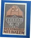 【極美品/品質保証書付】 アンティークコイン 硬貨 NEUKALEN NOTGELD 25 PFENNIG 1922 REUTERGELD EMERGENCY ...