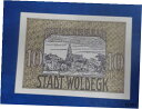 【極美品/品質保証書付】 アンティークコイン 硬貨 WOLDEGK NOTGELD REUTERGELD 10 PFENNIG 1922 GERMANY BAN...