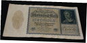 【極美品/品質保証書付】 アンティークコイン 硬貨 1922 German 10000 Mark Bank Note in EF Condition Nice ...