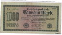 【極美品/品質保証書付】 アンティークコイン 硬貨 REICHSBANKNOTE 1000 MARK 1922 GERMANY BANKNOTE REICH !...