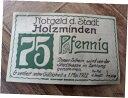 【極美品/品質保証書付】 アンティークコイン 硬貨 1922 Germany HOLZMINDEN 75 Pnennig Notgeld / Banknote ...