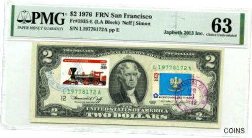 ڶ/ʼݾڽա ƥ Ų $2 1976 FIRST DAY STAMP CANCEL LOUISIANA &McQUEEN'S JUPITER 1868 US [̵] #oof-wr-013418-1055