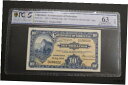 【極美品/品質保証書付】 アンティークコイン コイン 金貨 銀貨 [送料無料] GIBRALTAR 1954 10 SHILLINGS BANKNOTE PICK#14C PCGS 63 UNC OPQ