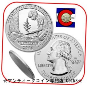  アンティークコイン コイン 金貨 銀貨  (usdm-2315-64) 2020マーシュビリングス-ロックフェラー5オンスシルバーアメリカ美しいATBコインとカプセル 2020 Marsh-Billing