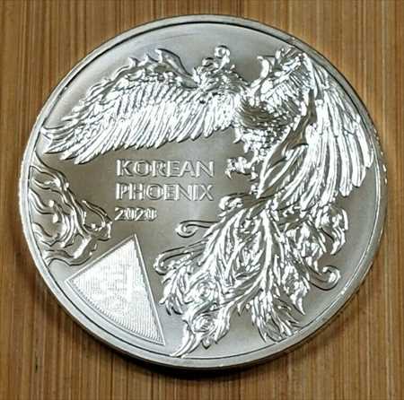 ڶ/ʼݾڽա ƥ    [̵ ͢] (usdm-2342-16) 2020ڹ1󥹥СKOREANPHOENIXBU 2020 South Korea 1 oz. Silver KO