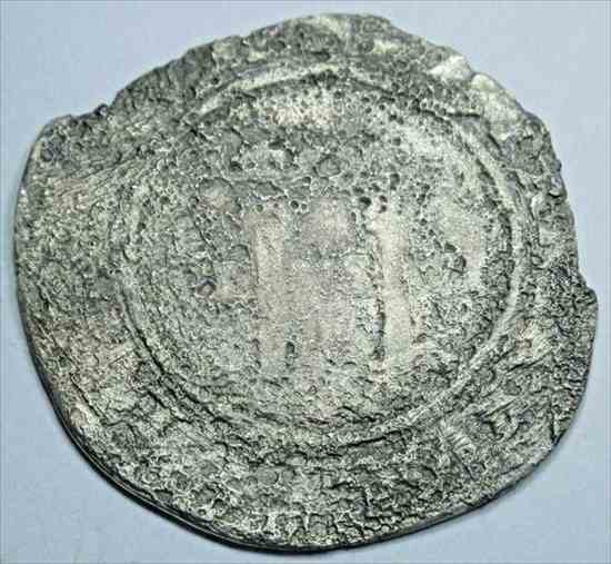 【極美品/品質保証書付】 アンティークコイン コイン 金貨 銀貨 [送料無料 輸入品] (usdm-2385-654) 1500年代のスペインメキシコシルバー1Reales Carlos＆Johanna Antique Pirate Cob Coin