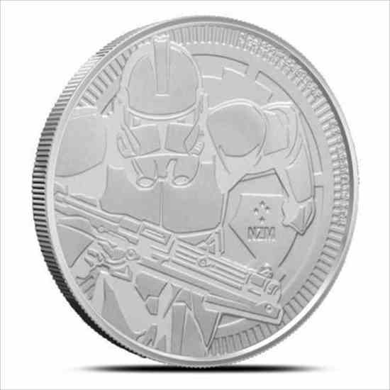 【極美品/品質保証書付】 アンティークコイン コイン 金貨 銀貨 送料無料 輸入品 (usdm-2391-11) 2019 Niue Clone Trooper 1 oz Silver Coin Star Wars .999 FINE AG Ro