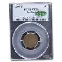  アンティークコイン コイン 金貨 銀貨  1909-S Indian Head Cent VF-20 PCGS CAC (Brown) - SKU#205152