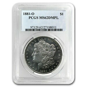 ڶ/ʼݾڽա ƥ    [̵] 1881-O Morgan Dollar MS-62 DMPL PCGS - SKU#75250