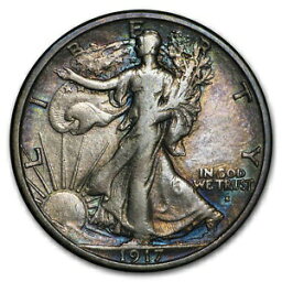 【極美品/品質保証書付】 アンティークコイン コイン 金貨 銀貨 [送料無料] 1917-S Obv Walking Liberty Half Dollar VF - SKU#180397