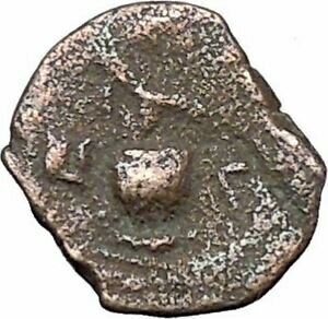  アンティークコイン コイン 金貨 銀貨  TRAJAN 112AD Dichalkon Alexandria Egypt VASE for WINE Ancient Roman Coin i47471