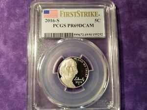 ڶ/ʼݾڽա ƥ    [̵] 2016-S JEFFERSON NICKEL 5? PCGS PR69DCAM FIRST STRIKE 599672.69/81159252