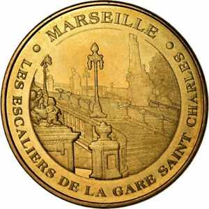  アンティークコイン コイン 金貨 銀貨   France, Token, Touristic token, Marseille - Les escaliers de la gare