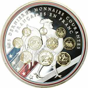  アンティークコイン コイン 金貨 銀貨   France, Medal, 10 ans d'adieu au Franc, Les dernieres monnaies courantes