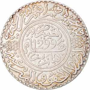 ڶ/ʼݾڽա ƥ    [̵] [#876755] Coin, Morocco, Moulay al-Hasan I, 10 Dirhams, 1881, Paris, AU(55-58)
