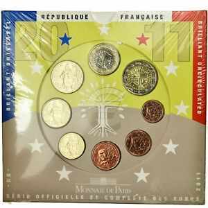 【極美品/品質保証書付】 アンティークコイン コイン 金貨 銀貨 [送料無料] [#733219] France, Euro-Set, 2011, MS(65-70)