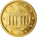 yɔi/iۏ؏tz AeB[NRC RC   [] [#766696] GERMANY - FEDERAL REPUBLIC, 50 Euro Cent, 2005, MS(63), Brass, KM:212