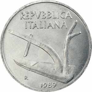 yɔi/iۏ؏tz AeB[NRC RC   [] [#916164] Coin, Italy, 10 Lire, 1989, Rome, MS(63), Aluminum, KM:93