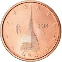 【極美品/品質保証書付】 アンティークコイン コイン 金貨 銀貨 [送料無料] [#766144] Italy, 2 Euro Cent, 2014, MS(63), Copper Plated Steel