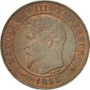 yɔi/iۏ؏tz AeB[NRC RC   [] [#77910] France,Napoleon III,2 Centimes,1855, Strasbourg,MS(60-62), KM 776.3