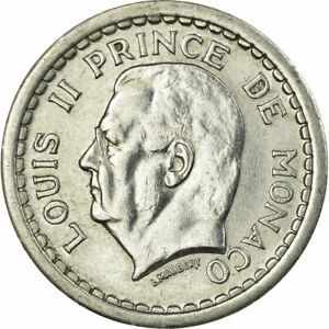 【極美品/品質保証書付】 アンティークコイン コイン 金貨 銀貨 [送料無料] [#726523] Coin, Monaco, Louis II, Franc, Undated (1943), AU(55-58), Aluminum