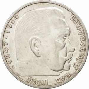 ڶ/ʼݾڽա ƥ    [̵] [#406538] GERMANY, THIRD REICH, 5 Reichsmark, 1935, Berlin, AU(55-58), Silver