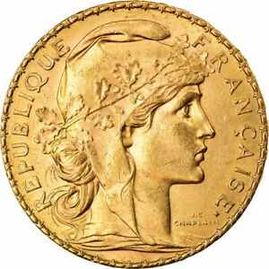  アンティークコイン コイン 金貨 銀貨   Coin, France, Marianne, 20 Francs, 1909, Paris, AU(55-58), Gold