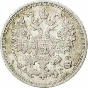  アンティークコイン コイン 金貨 銀貨   RUSSIA, 5 Kopeks, 1884, Saint-Petersburg, KM #19a.1, AU(55-58), Silver