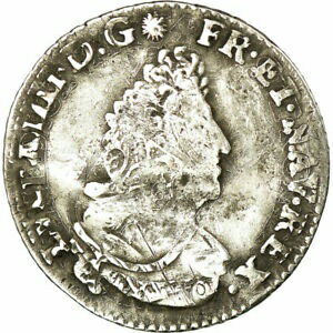 ڶ/ʼݾڽա ƥ    [̵] [#459469] Coin, France, Louis XIV, 1/12 ECU, 10 Sols, 1694, Tours, VF(20-25)