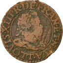  アンティークコイン コイン 金貨 銀貨   Coin, France, Louis XIII, Double Tournois, 1613, Nantes, VF(20-25)