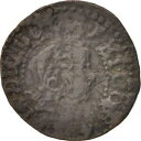  アンティークコイン コイン 金貨 銀貨   Spain, CATALONIA, Louis XIV, Seiseno, 1645, Barcelona, VF(20-25)