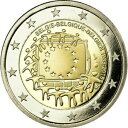  アンティークコイン コイン 金貨 銀貨   Belgium, 2 Euro, 30 ans du drapeau de l union europeenne, 2015, BE