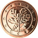 【極美品/品質保証書付】 アンティークコイン コイン 金貨 銀貨 [送料無料] [#796883] GERMANY - FEDERAL REPUBLIC, Euro Cent, 2016, Munich, MS(65-70), Copper