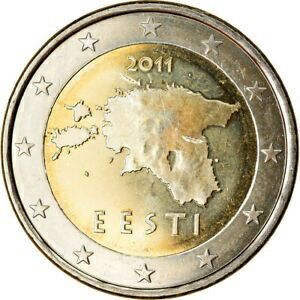 ڶ/ʼݾڽա ƥ    [̵] [#767221] Estonia, 2 Euro, 2011, MS(65-70), Bi-Metallic, KM:68