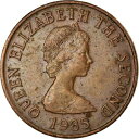【極美品/品質保証書付】 アンティークコイン コイン 金貨 銀貨 [送料無料] [#756715] Coin, Jersey, Elizabeth II, Penny, 1985, EF(40-45), Bronze, KM:54